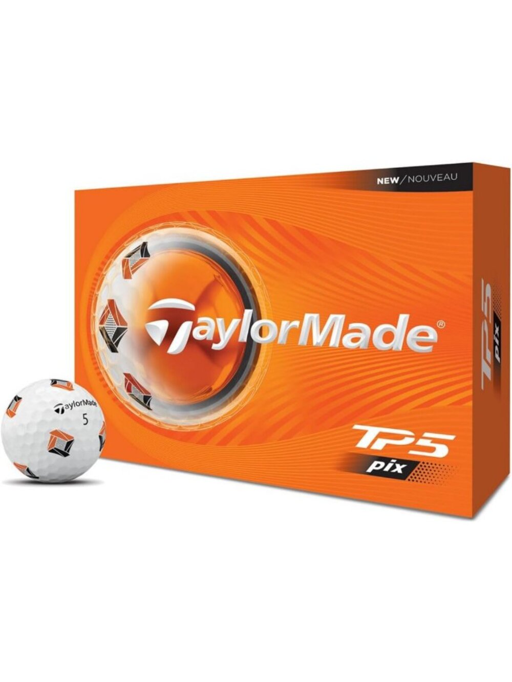 High-Visibility 2024 TP5 PIX Golf Balls - 1 Dozen, Enhanced Performance